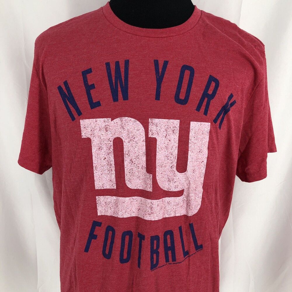 NY GIANTS - NFL Team Apparel New York Football Red Short Sleeve T Shirt XL